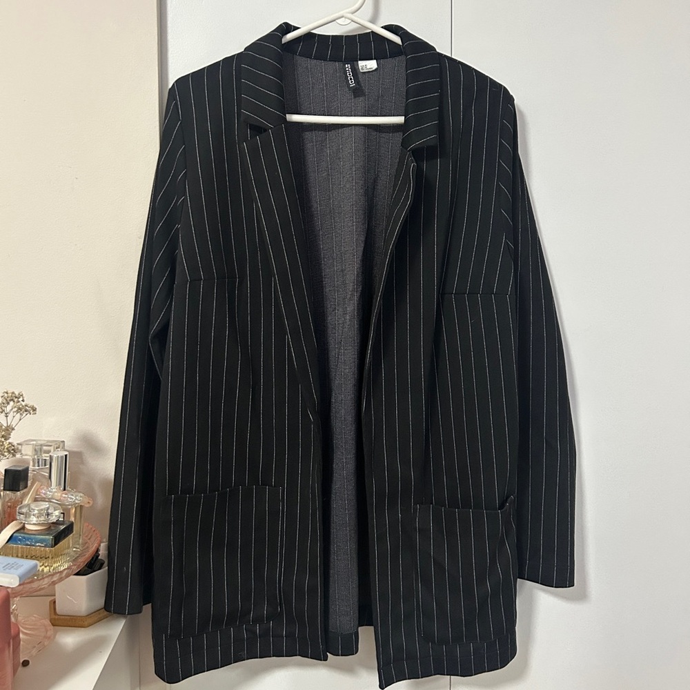H&M Striped Blazer